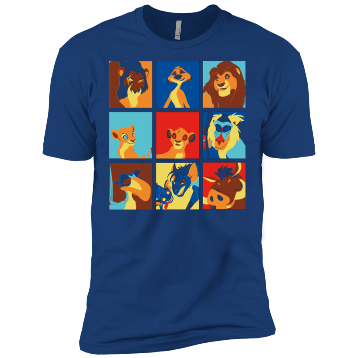 T-Shirts Royal / X-Small Lion Pop Men's Premium T-Shirt