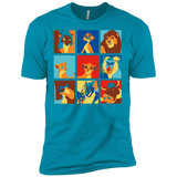 T-Shirts Turquoise / X-Small Lion Pop Men's Premium T-Shirt