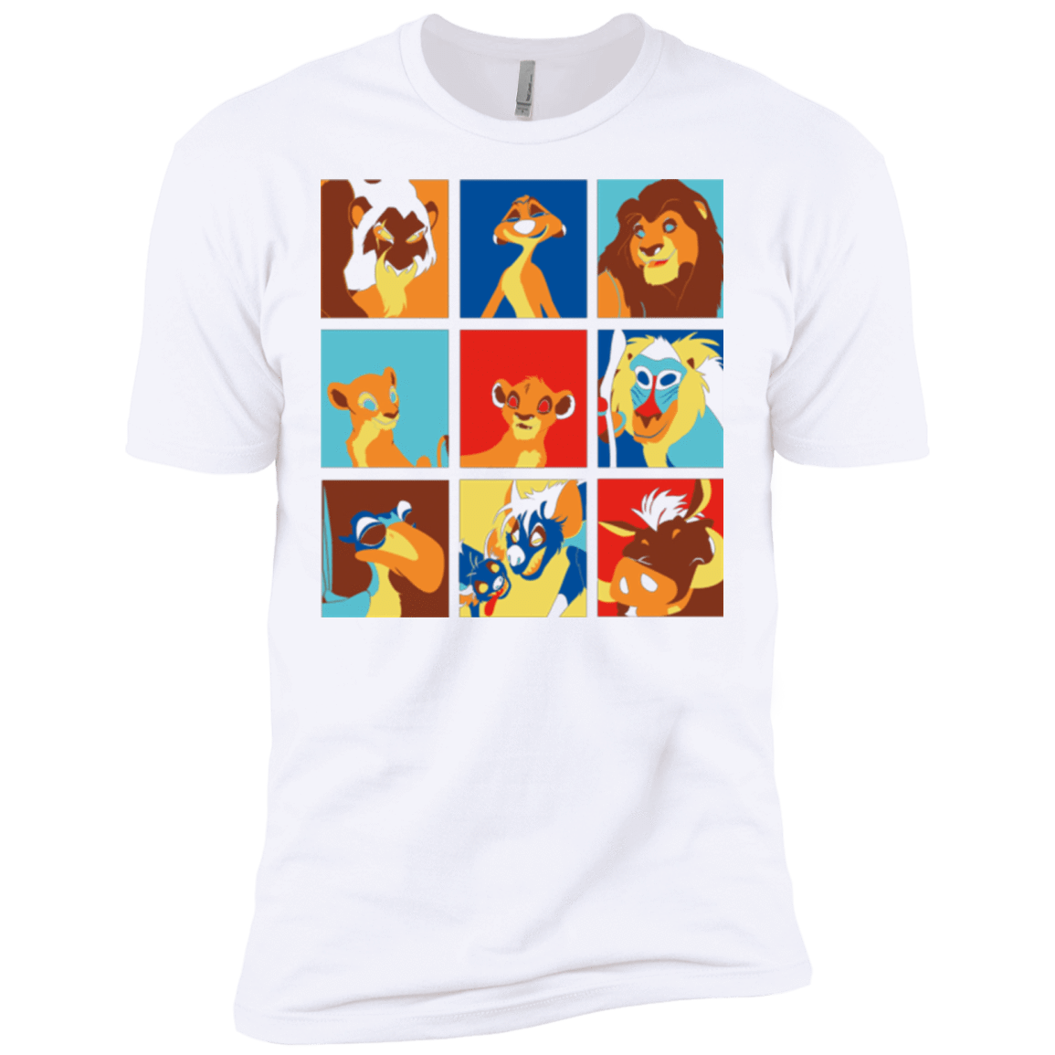 T-Shirts White / X-Small Lion Pop Men's Premium T-Shirt