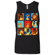 T-Shirts Black / Small Lion Pop Men's Premium Tank Top