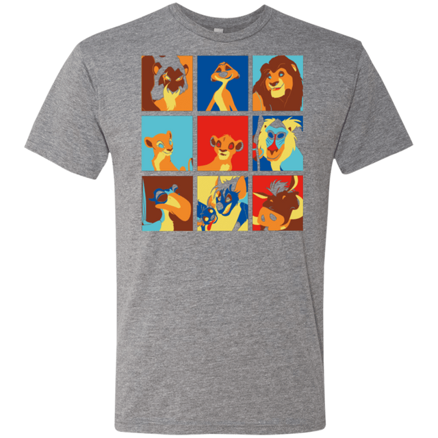 T-Shirts Premium Heather / Small Lion Pop Men's Triblend T-Shirt