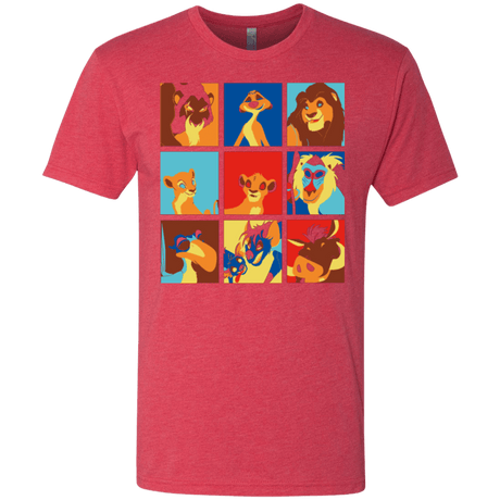 T-Shirts Vintage Red / Small Lion Pop Men's Triblend T-Shirt