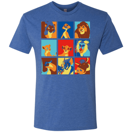 T-Shirts Vintage Royal / Small Lion Pop Men's Triblend T-Shirt