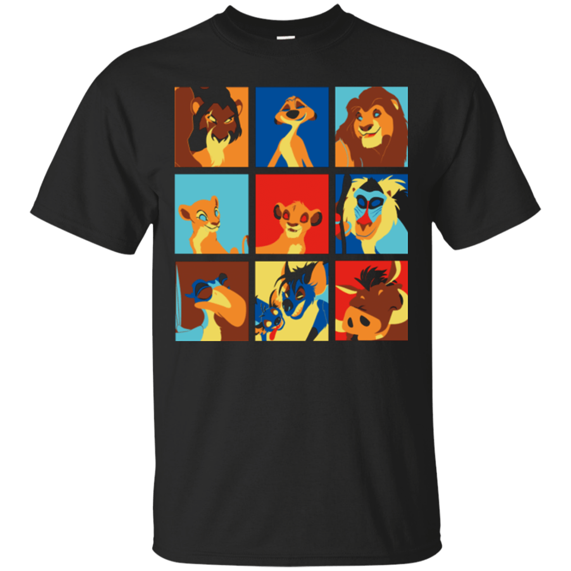 T-Shirts Black / Small Lion Pop T-Shirt
