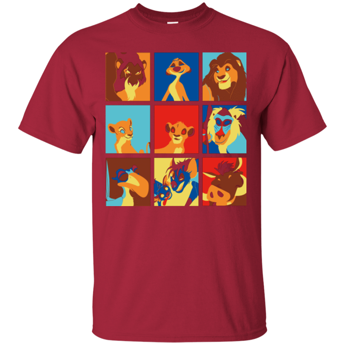 T-Shirts Cardinal / Small Lion Pop T-Shirt