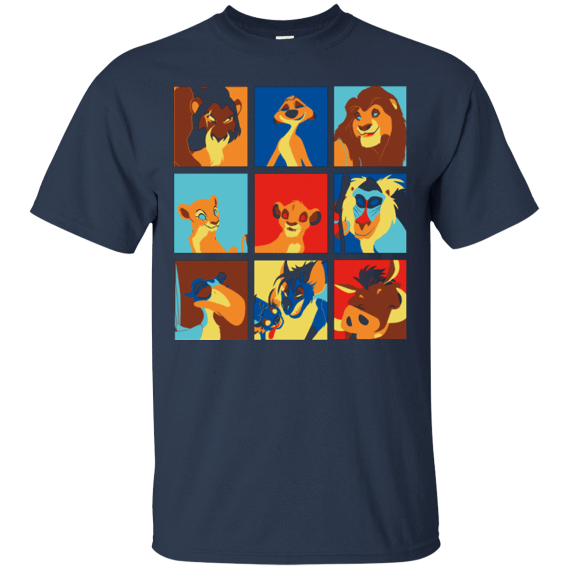 T-Shirts Navy / Small Lion Pop T-Shirt