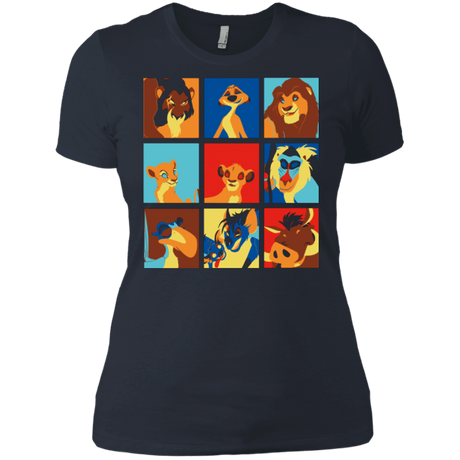 T-Shirts Indigo / X-Small Lion Pop Women's Premium T-Shirt