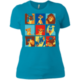 T-Shirts Turquoise / X-Small Lion Pop Women's Premium T-Shirt