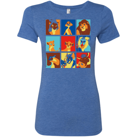 T-Shirts Vintage Royal / Small Lion Pop Women's Triblend T-Shirt