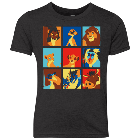 T-Shirts Vintage Black / YXS Lion Pop Youth Triblend T-Shirt