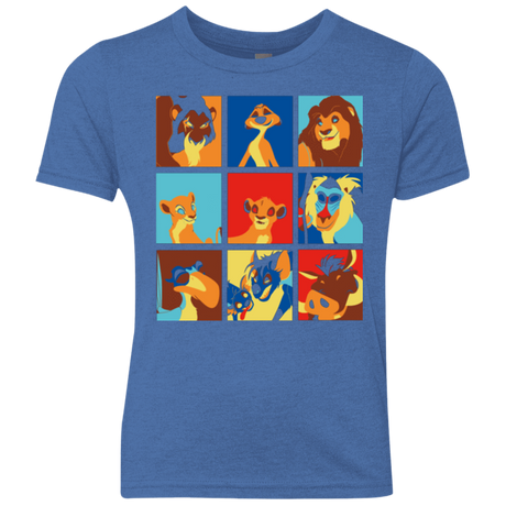 T-Shirts Vintage Royal / YXS Lion Pop Youth Triblend T-Shirt