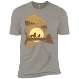 T-Shirts Light Grey / YXS Lion Portrait Boys Premium T-Shirt