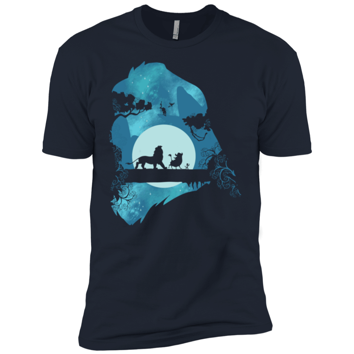 T-Shirts Midnight Navy / YXS Lion Portrait Boys Premium T-Shirt