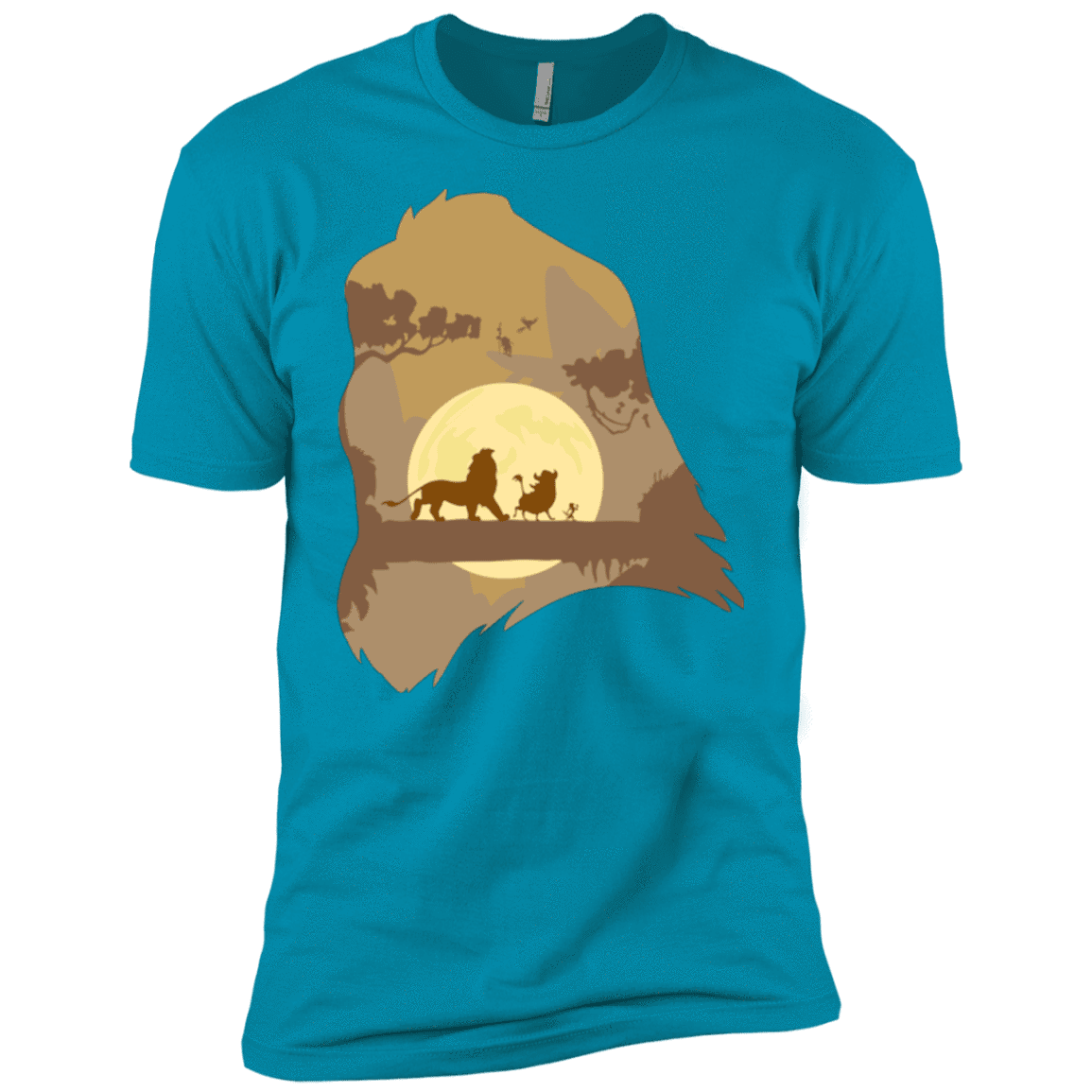 T-Shirts Turquoise / YXS Lion Portrait Boys Premium T-Shirt