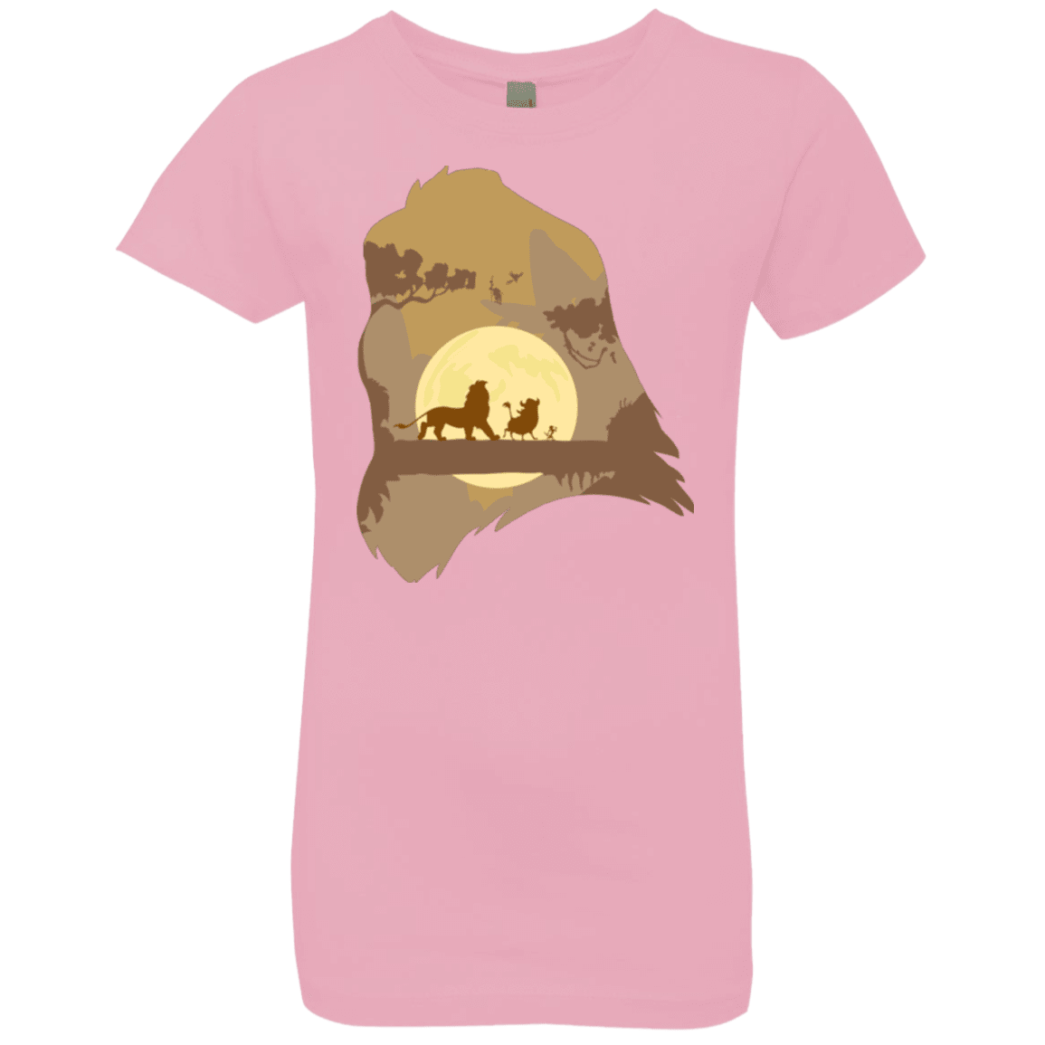 T-Shirts Light Pink / YXS Lion Portrait Girls Premium T-Shirt