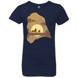 T-Shirts Midnight Navy / YXS Lion Portrait Girls Premium T-Shirt