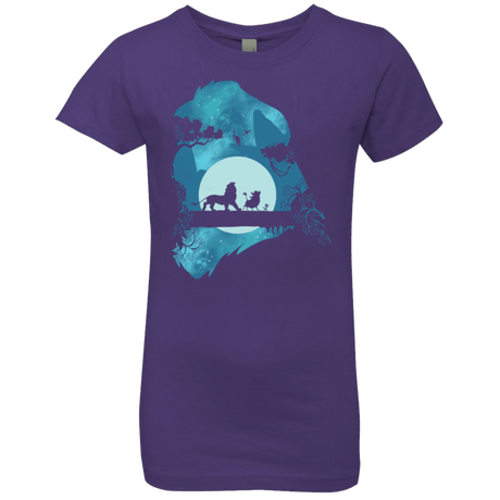 T-Shirts Purple Rush / YXS Lion Portrait Girls Premium T-Shirt