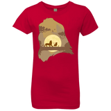 T-Shirts Red / YXS Lion Portrait Girls Premium T-Shirt