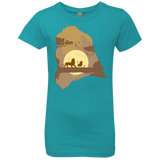 T-Shirts Tahiti Blue / YXS Lion Portrait Girls Premium T-Shirt