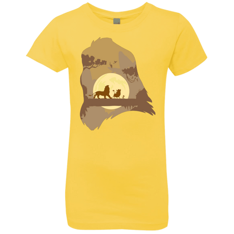 T-Shirts Vibrant Yellow / YXS Lion Portrait Girls Premium T-Shirt