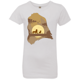 T-Shirts White / YXS Lion Portrait Girls Premium T-Shirt