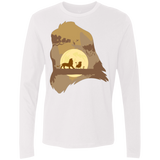 T-Shirts White / Small Lion Portrait Men's Premium Long Sleeve