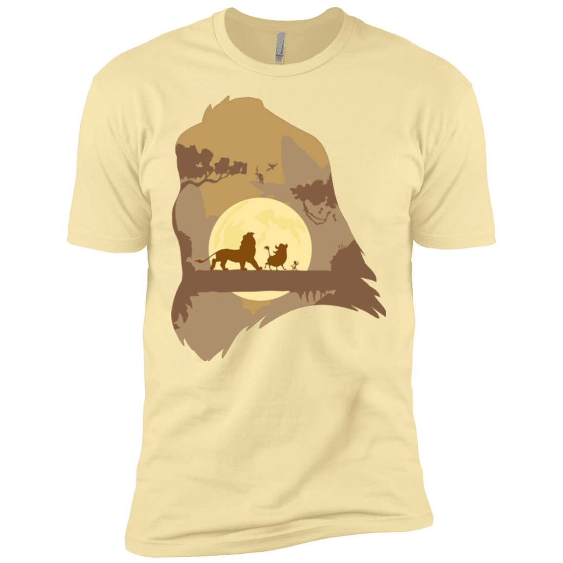 T-Shirts Banana Cream / X-Small Lion Portrait Men's Premium T-Shirt