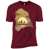 T-Shirts Cardinal / X-Small Lion Portrait Men's Premium T-Shirt