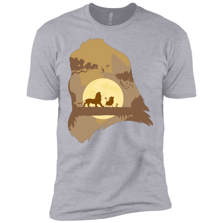 T-Shirts Heather Grey / X-Small Lion Portrait Men's Premium T-Shirt