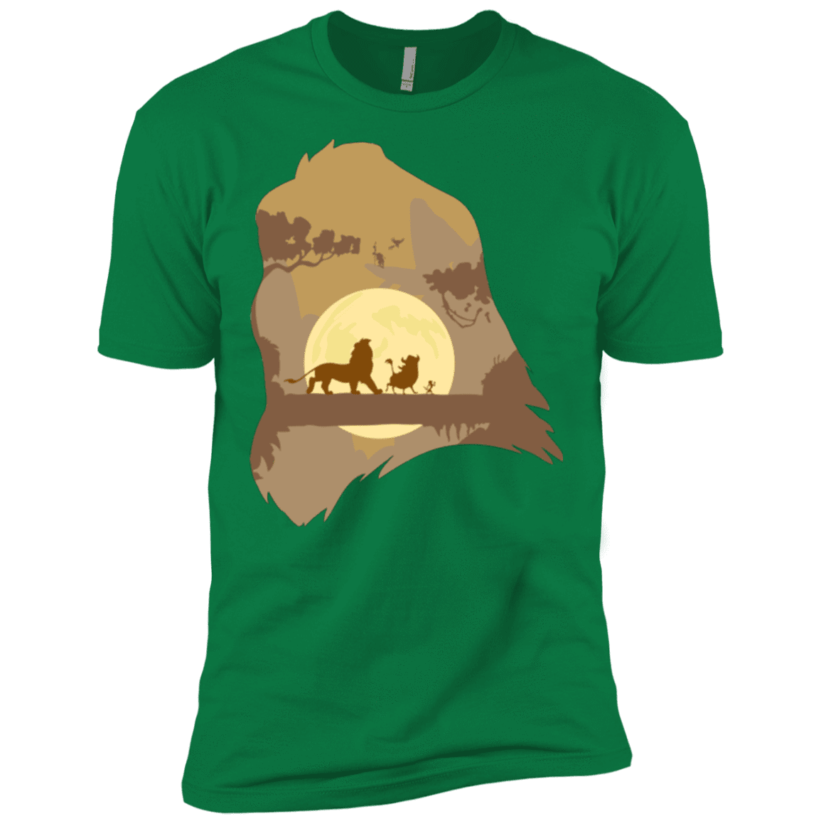 T-Shirts Kelly Green / X-Small Lion Portrait Men's Premium T-Shirt