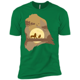 T-Shirts Kelly Green / X-Small Lion Portrait Men's Premium T-Shirt