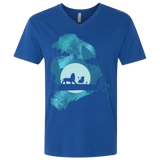 T-Shirts Royal / X-Small Lion Portrait Men's Premium V-Neck