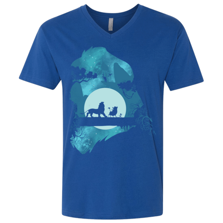 T-Shirts Royal / X-Small Lion Portrait Men's Premium V-Neck