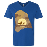T-Shirts Royal / X-Small Lion Portrait Men's Premium V-Neck