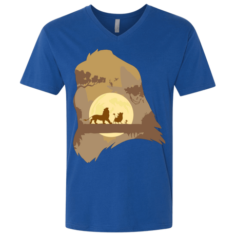 T-Shirts Royal / X-Small Lion Portrait Men's Premium V-Neck