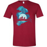 T-Shirts Cardinal Red / S Lion Portrait Men's Semi-Fitted Softstyle