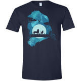 T-Shirts Navy / X-Small Lion Portrait Men's Semi-Fitted Softstyle