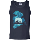 T-Shirts Navy / S Lion Portrait Men's Tank Top