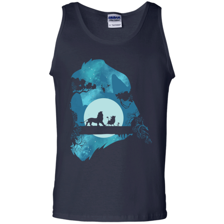 T-Shirts Navy / S Lion Portrait Men's Tank Top