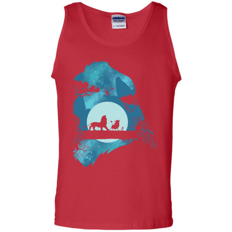 T-Shirts Red / S Lion Portrait Men's Tank Top