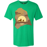 T-Shirts Envy / Small Lion Portrait Men's Triblend T-Shirt