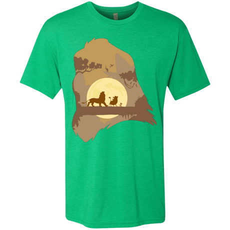 T-Shirts Envy / Small Lion Portrait Men's Triblend T-Shirt