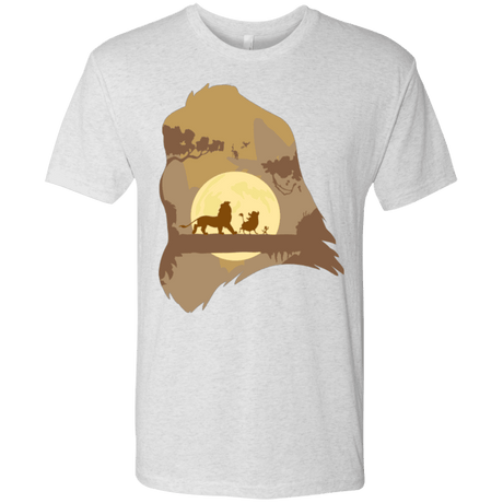 T-Shirts Heather White / Small Lion Portrait Men's Triblend T-Shirt