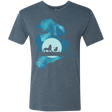T-Shirts Indigo / S Lion Portrait Men's Triblend T-Shirt