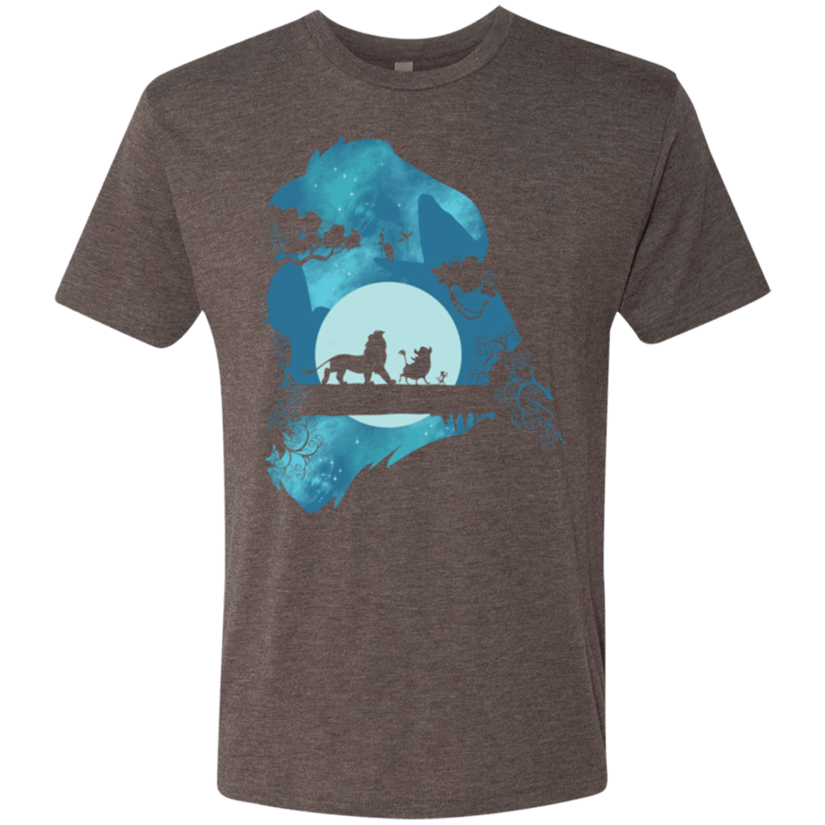 T-Shirts Macchiato / S Lion Portrait Men's Triblend T-Shirt