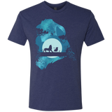 T-Shirts Vintage Navy / S Lion Portrait Men's Triblend T-Shirt