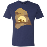 T-Shirts Vintage Navy / Small Lion Portrait Men's Triblend T-Shirt