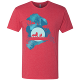 T-Shirts Vintage Red / S Lion Portrait Men's Triblend T-Shirt
