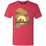 T-Shirts Vintage Red / Small Lion Portrait Men's Triblend T-Shirt