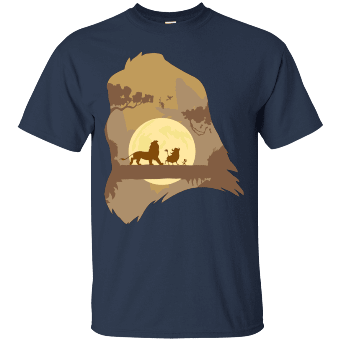 T-Shirts Navy / Small Lion Portrait T-Shirt
